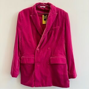 Smash + Tess Vibrant Pink Double-Breasted Blazer